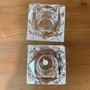 Vintage Partylite Quad Prism votive candle holders- set of two.